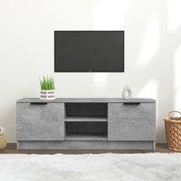 Berkfield Home TV Cabinet Concrete Grey 102x35x36.5 cm Engineered Wood