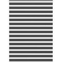 Berkfield Home Zebra Blind Black 160x230 cm Fabric Width 155.9 cm Polyester