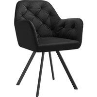 tectake Armchair Lucia Per Piece - Black | Size: 1 Pack