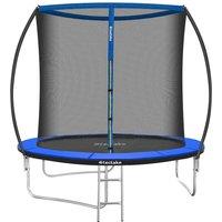 tectake Trampoline Jumpy With Safety Net, Padded Edges & Ladder - 244 Cm