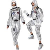 tectake Unisex Costume Astronaut With Helmet, Glasses & Gloves in Silver | Size: Medium