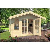 Lasita Maja Ltd Robin 280-Log Cabin, Garden Room, Home Office - L381.3xW358xH245.1 cm in Natural
