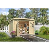 Lasita Maja Ltd San Jose 275-Log Cabin, Garden Room, Home Office L295xW313.9xH210.9 cm in Light Brown