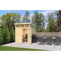 Lasita Maja Ltd Kibo 2-Log Cabin, Garden Room, Home Office - L220xW273.8xH245.1 cm in Light Tan