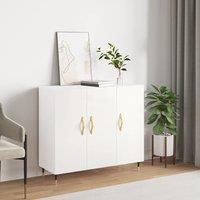 Berkfield Home Sideboard White 90x34x80 cm Engineered Wood | Size: 90 x 34 x 80 cm