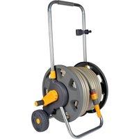 Hozelock 2435 60M Assembled Hose Cart & 50M Of 12.5Mm Hose in Grey