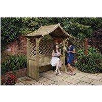 Rowlinsons Party Arbour - L129 x W317 x H240 cm in Brown