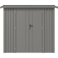 Rowlinsons 8 x 4 Feet Brentvale Premium Apex Shed - L113 x W232 x H204 cm in Grey