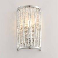 Pagazzi Marissa Chrome & Crystal Wall Light in Silver