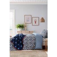 Helena Springfield 'Lawrence' Cotton Duvet Cover Set in Navy | Size: Super King