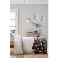 Helena Springfield 'Muslin' Cotton Duvet Cover Set in White | Size: Single