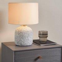 Pagazzi Gloria Natural Ceramic Table Lamp in Cream