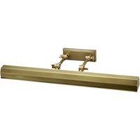 Netlighting Chawton 4 Light Large Picture Wall Light Brass E14 in Yellow