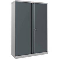 Phoenix Safe Company Steel Storage Cupboard with Key Lock in Anthracite Grey, SCL1491GAK in Dark Grey | Size: 140 cm x 90 cm