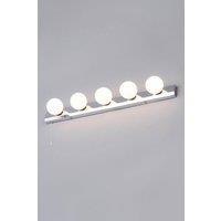 BHS Lighting Lara Wall Light in Metallic Silver