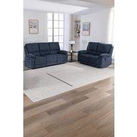 More4Homes Sydney 2+3 Seater Fabric Manual Recliner Sofa Set in Blue