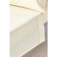 Homescapes Egyptian Cotton Flat Sheet 1000 Thread Count in Cream | Size: Double Flat