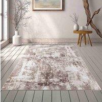 Desire Rugs Serenity Modern Abstract Acrylic Area Rug - Contemporary Style for Living Room, Bedroom or Hallway in Stone | Size: 160 cm x 230 cm