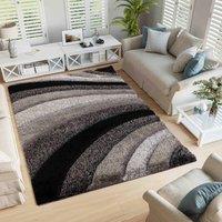 Desire Rugs Modern Soft Waves Shimmer Shaggy Area Rugs in Grey | Size: 200 cm x 290 cm