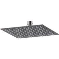 Balterley Fixed Head 200mm Brushed Pewter in Silver