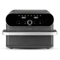 Tower T17200 Elite Flexi-Drawer Air Fryer with Divider, Vortx Cooking Technology, Digital Control Panel, 8 Cooking Presets, 1700W, Graphite | Size: A