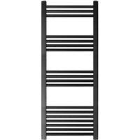 Balterley Straight Heated Towel Rail Radiator, 376W, 500 x 1200mm, Anthracite in Grey