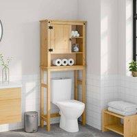Berkfield Home Bathroom Washing Machine Cabinet Corona Solid Wood Pine in Brown