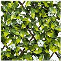 Ark Mat Expanding Wooden Trellis Privacy Screen - 200cm x 100cm - Sakura in Green | Size: 200 cm x 100 cm