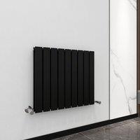 MCC Direct Designer Flat Panel Double Radiator 600x612mm Black | Size: 600x612