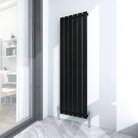 MCC Direct Designer Flat Panel Single Radiator 1600x408 Black