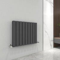 MCC Direct Designer Flat Panel Double Radiator 600x612mm Anthracite in Grey | Size: 600x612
