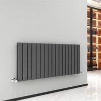 MCC Direct Designer Flat Panel Double Radiator 600x1156mm Anthracite in Grey | Size: 600x1156