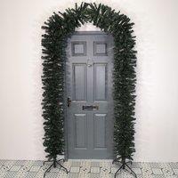 Samuel Alexander 2.4m (8ft) Tall Single Door Indoor Christmas Tree Arch in Green