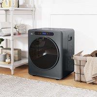 HOMCOM 4kg Portable Vented Tumble Dryer Machine with Timer, 6 Heat Settings in Grey