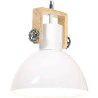 Berkfield Home Industrial Hanging Lamp 25 W White Round 30 cm E27