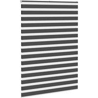 Berkfield Home Elegant Zebra Blind Black 165x200 cm Fabric Width 160.9 cm Polyester