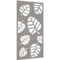 Berkfield Home Garden Wall Decoration 105x55 cm Corten Steel Leaf Design in Brown