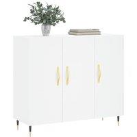 Berkfield Home Sideboard White 90x34x80 cm Engineered Wood | Size: 90 x 34 x 80 cm