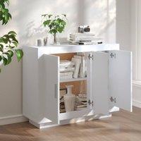 Berkfield Home Sideboard White 92x35x75 cm Engineered Wood | Size: 92 x 35 x 75 cm