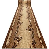 RugsX Bcf Krzy Runner in Brown | Size: 100 cm x 260 cm