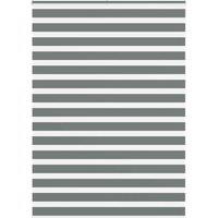 Berkfield Home Zebra Blind Dark Grey 165x230 cm Fabric Width 160.9 cm Polyester