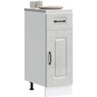 Berkfield Home Kitchen Base Cabinet Kalmar Concrete Grey Engineered Wood