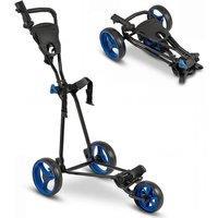 Costway Folding Golf Push Cart 3 Wheels Golf Trolley W/Foot Brake Cup Holder