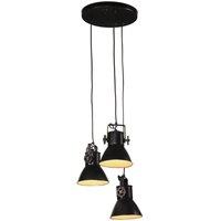 Berkfield Home Hanging Lamp 25 W Black 30x30x100 cm E27 | Size: 30 x 30 x 100 cm