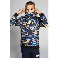 Beat Boyz Club Boy's 'Evolve' Pop Camo Snoody Hoodie in Navy | Size: 7-8 Years