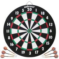 Unicorn Paper Dartboard | XL | Full-Size Playing Area | Double-Sided Coiled Paper | includes 2 Sets of Darts