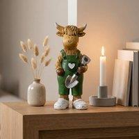 Garden Greatness Highland Cow Holding Shovel Ornament | Size: 1 Pack