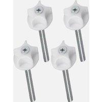 Sloomy M8 Headboard Bolts & Screws with Fixed Washers (90mm) - Pack of 6 in Silver