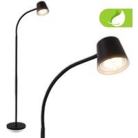BRILONER Dimmable Rechargeable Black LED Floor Lamp