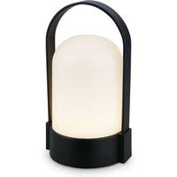BRILONER Wireless Rechargeable 1W 50lm Dimmable LED Table lamp in Black